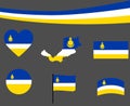 Buryatia National Europe Collection Flag Heart Emblem And Map Royalty Free Stock Photo