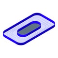 Arena ice rink icon isometric vector. Sport field