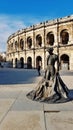 Arena of Nimes, a 2000 years roman monument, Nimes France