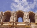 Arena and Roman Amphitheatre, Arles, Provence, France Royalty Free Stock Photo