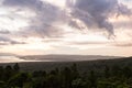 Arenal lake at sunset Royalty Free Stock Photo