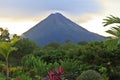 Arenal Volcano at Dusk Royalty Free Stock Photo