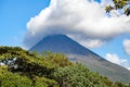 The Arenal Volcano in La Fortuna, Costa Rica Royalty Free Stock Photo