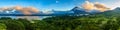 Arenal Volcano and Lake Arenal Royalty Free Stock Photo