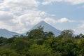 Arenal Volcano under Beautiful Sky in Costa Rica Royalty Free Stock Photo