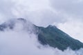 Arenal Volcano, which has an almost perfect cone shape, is one of the biggest tourist attraction in Alajuela, Costa Rica Royalty Free Stock Photo