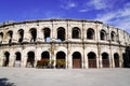 Arenas of Nimes french town Roman amphitheater in arenes de Nimes city France