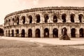 Arenes de Nimes south France Royalty Free Stock Photo