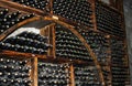 ARENI, ARMENIA - December 06, 2018: Areni winery factory interior, traditional Armenian wine factory. Wine Cellar Storage