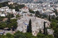 Areopagus -Mars Hill- behind Athens City