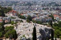 Areopagus -Mars Hill- behind Athens City