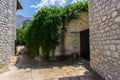 Street view of Areopolis village in Mani Greece Royalty Free Stock Photo