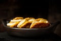 Arepas de choclo filled with white cheese Royalty Free Stock Photo