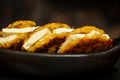 Arepas de choclo filled with white cheese Royalty Free Stock Photo