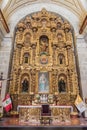 Altar of La Compania church in Arequipa