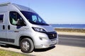 Fiat Ducato Campereve campervan parked by the sea side