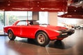 Arese, Italy - Alfa Romeo Alfetta Spider-Coupe model on display at The Historical Museum Alfa Romeo Royalty Free Stock Photo