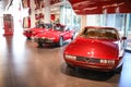 Arese, Italy - Alfa Romeo cars on display at The Historical Museum Alfa Romeo Royalty Free Stock Photo