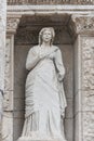 Arete in the Celsus Library, Ephesus, Turkey Royalty Free Stock Photo