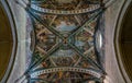 Indoor sight in the Santi Pietro e Donato Cathedral in Arezzo, Tuscant, Italy.