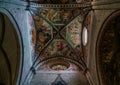 Indoor sight in the Santi Pietro e Donato Cathedral in Arezzo, Tuscant, Italy.