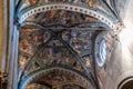 Arezzo, Tuscany, Italy, December 2019: Inside of San Donato Cathedral in Arezzo, Arezzo Dome