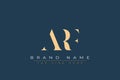ARF abstract letter logo design Royalty Free Stock Photo