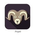 Argali animal face icon