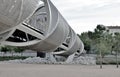 Arganzuela Footbridge, manzanares river