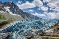 Argentiere Glacier in Chamonix Alps, Mont Blanc Massif, France. Royalty Free Stock Photo