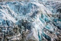 Argentiere Glacier in Chamonix Alps, Mont Blanc Massif, France. Royalty Free Stock Photo