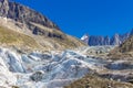 Argentiere glacier viewpoint in the Chamonix valley, french Alps Royalty Free Stock Photo