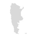 Argentina buenos aires vector map. Latin America argentina vector country shape map Royalty Free Stock Photo