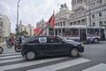 Argentina, caravan protest in solidarity with Palestine, against Israel attack Royalty Free Stock Photo