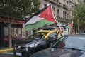 Argentina, caravan protest in solidarity with Palestine, against Israel attack Royalty Free Stock Photo