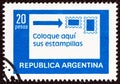 ARGENTINA - CIRCA 1978: A stamp printed in Argentina shows correct franking, circa 1978. Royalty Free Stock Photo