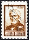 ARGENTINA - CIRCA 1962: A stamp printed in Argentina shows Guillermo Brown, Irish-born Argentine Navy admiral, circa 1962. Royalty Free Stock Photo