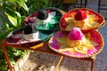 Argentina Cordoba Mexican colored sombreros