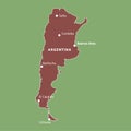 Argentina country map