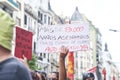 Argentina, demonstration in solidarity with Palestine, against Israel attack Royalty Free Stock Photo