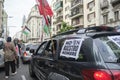 Argentina, demonstration in solidarity with Palestine, against Israel attack Royalty Free Stock Photo