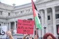 Argentina, demonstration in solidarity with Palestine, against Israel attack Royalty Free Stock Photo