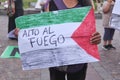 Argentina, demonstration in solidarity with Palestine against Israel attack Royalty Free Stock Photo