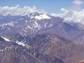 Argentina - Famous peaks - Hiking in Cantral Andes - Peaks around us Royalty Free Stock Photo