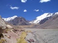 Argentina - Famous peaks - Hiking in Cantral Andes - Peaks around us Royalty Free Stock Photo