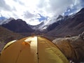 Argentina - Famous peaks - Hiking in Cantral Andes - Pico Polaco and Mercedario Royalty Free Stock Photo