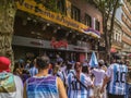 Argentina fans watching world cup final at street