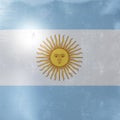 Argentina flag icon Royalty Free Stock Photo