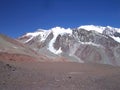 Argentina - Famous peaks - Hiking in Cantral Andes -Alma Negra and La Messa Royalty Free Stock Photo