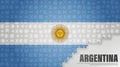 Argentina jigsaw flag background Royalty Free Stock Photo